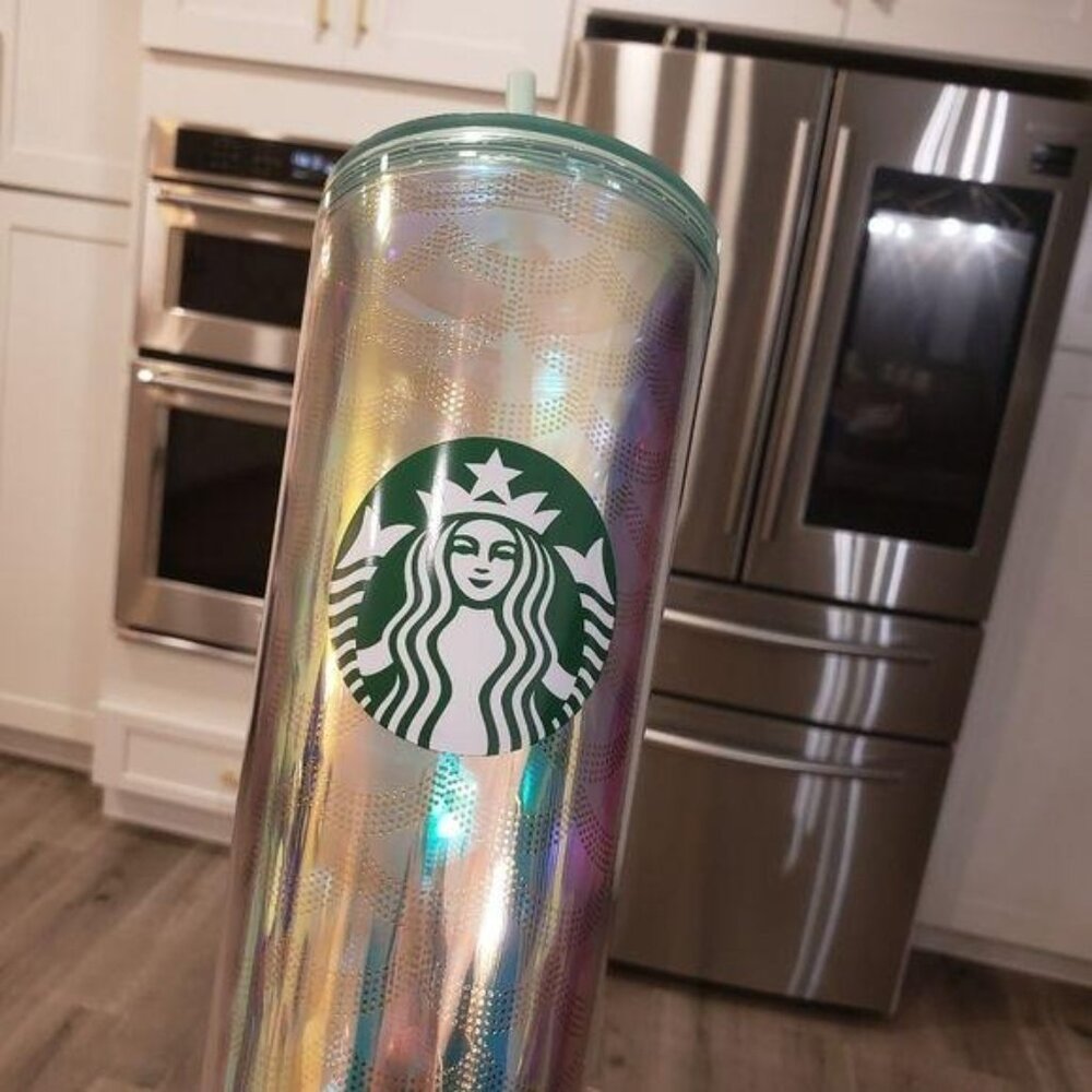 Starbucks Iridescent 24 Oz Cold Cup Tumbler With Straw - Picture 10 of 10
